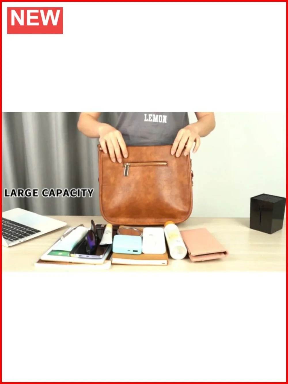 Vegan Leather Hobo Crossbody Bag with 2 Adjustable Guitar Straps
